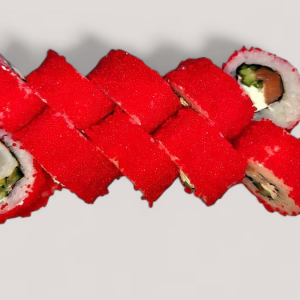 Калифорния с креветкой и лососем